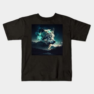 Wolf - The Mountain Protector Kids T-Shirt